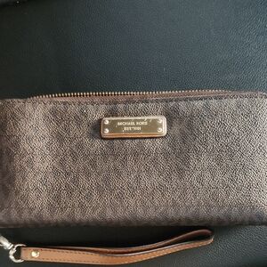 Michael Kors Dark Brown Wristlet